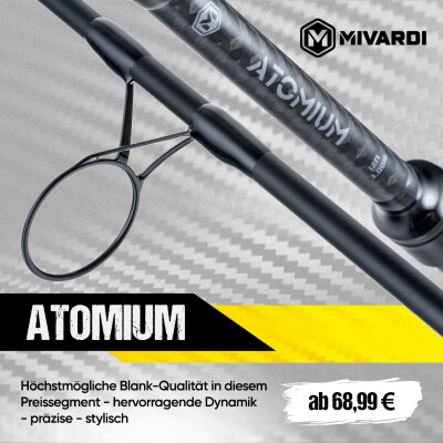 ATOMIUM - die neue Karpfenrute von Mivardi - Atomium Karpfenrute 12ft 13ft