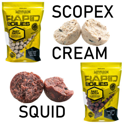 Scopex Cream + SQUID - 2 neue Boiliesorten in der Easy Catch Serie - 